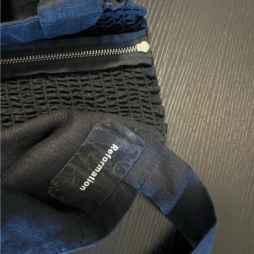 Reformation Island Linen Black Romper Women’s 0 - Image 10