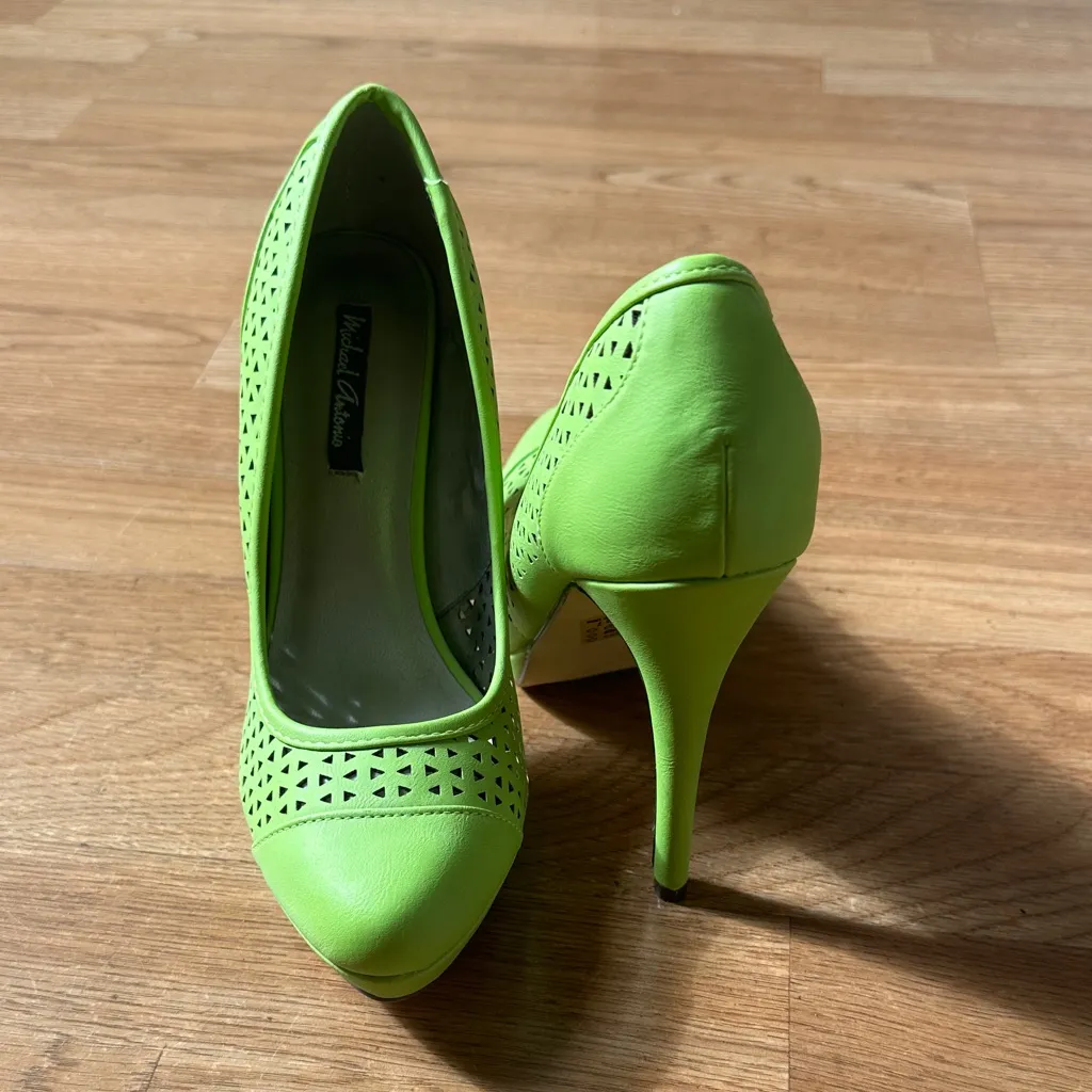 Michael Antonio  Lime Green Heels - Image 4