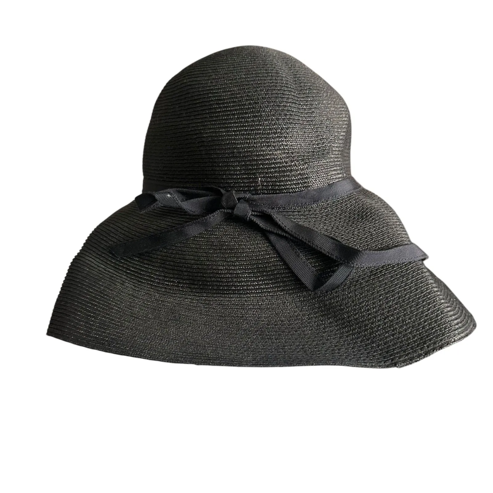 ERIC‎ JAVITS Packable Wide Brim Hat Black - Image 2