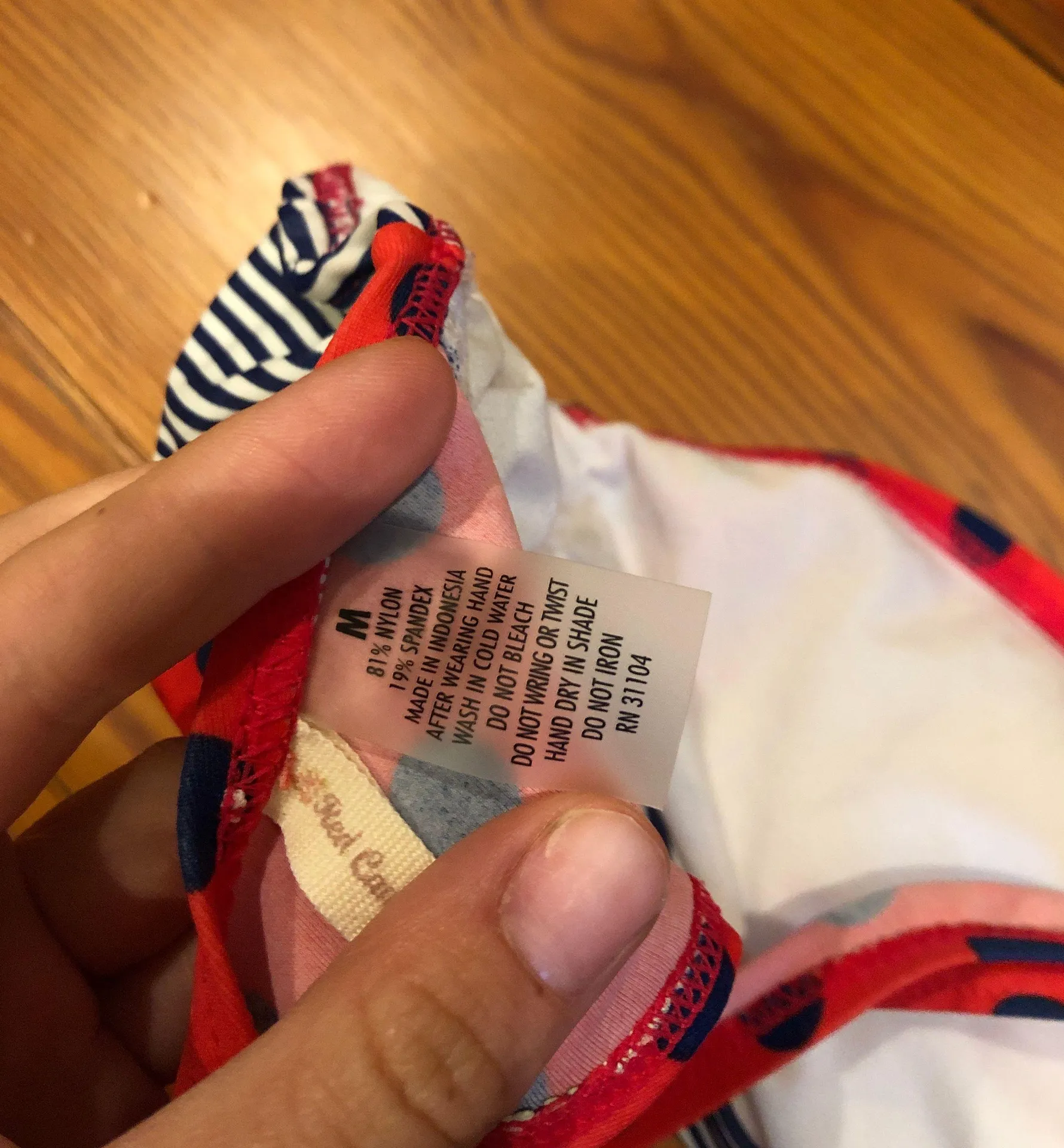 Striped & Dotted Bikini Top - Image 3