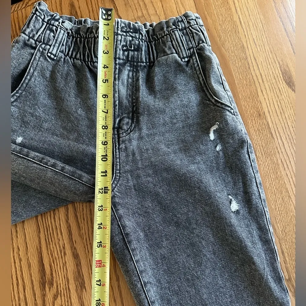 So Goods For Life Black Acid Wash High Rise Mom Jeans Elastic Waist  W25 - Image 10