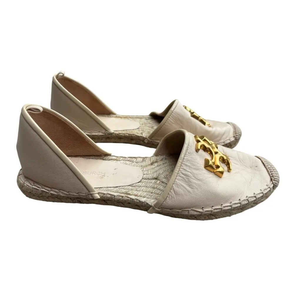 Tory Burch Eleanor Espadrilles size 7, missing back/ankle strap - Image 3
