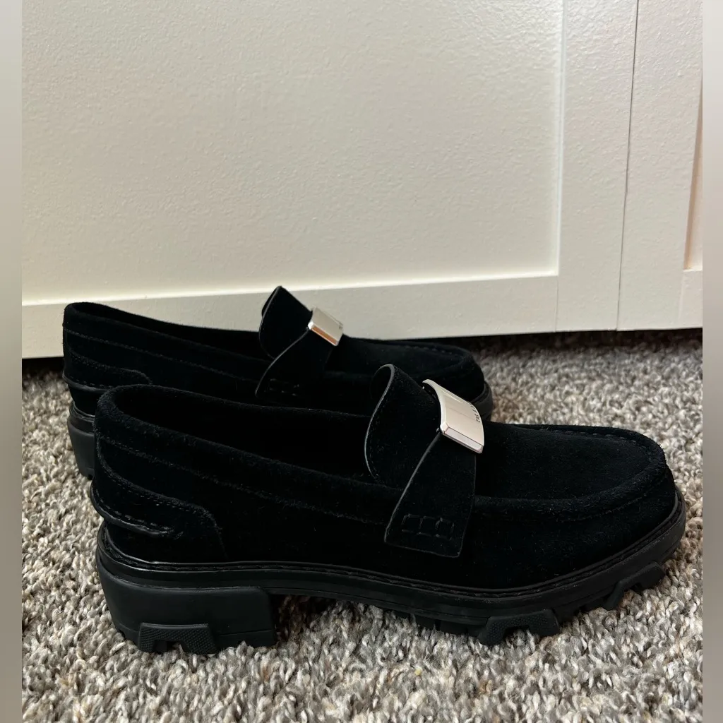 Rag & Bone Women’s New Black Suede Shiloh 2.0‎ Lug Loafers Size 9 - Image 5