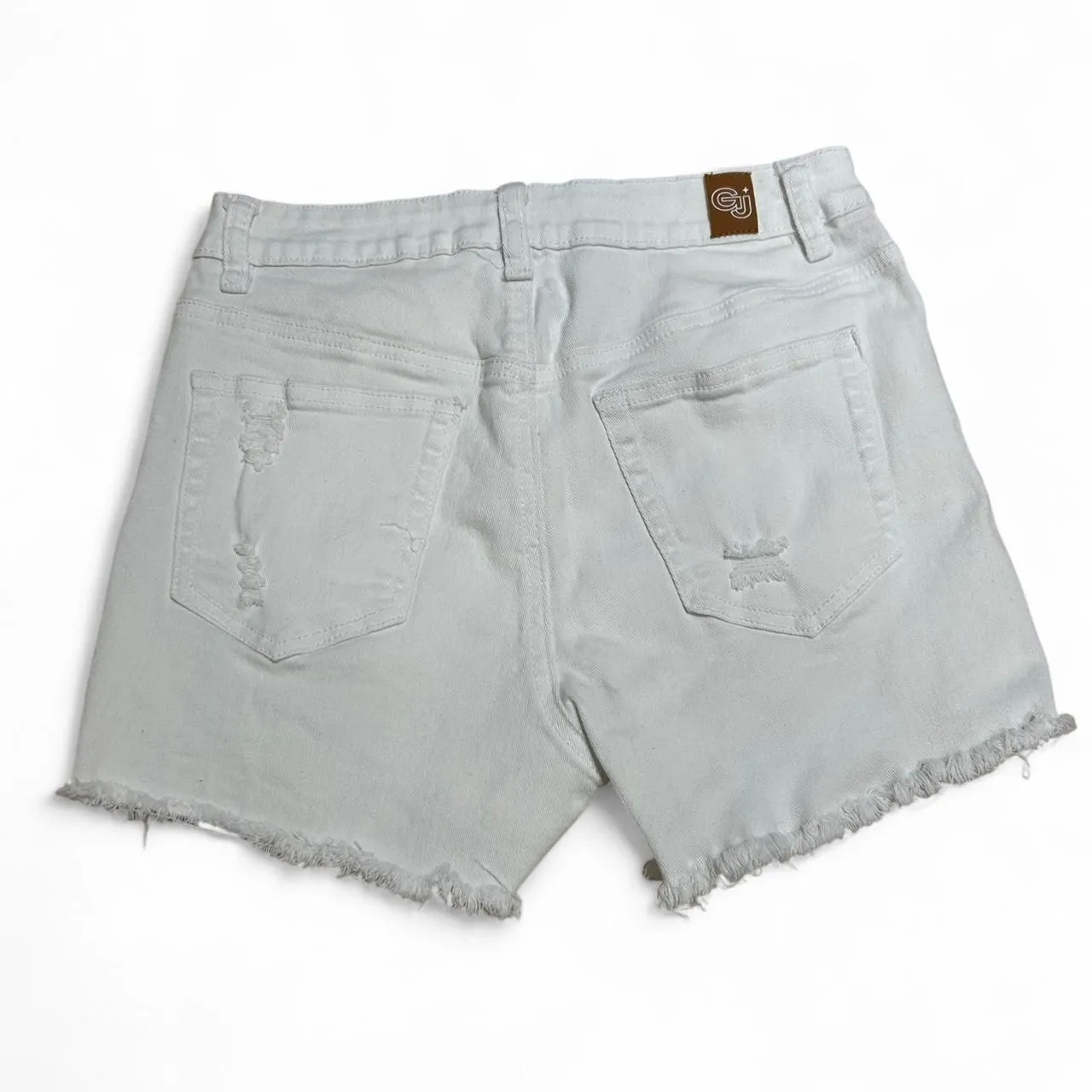 Gogo Jeans Graffitti Shorts White Size 28 - Image 7
