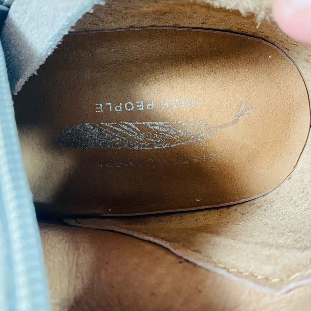 FREE PEOPLE x JEFFREY CAMPBELL Thigh High Suede Lace Up Boots - Image 10