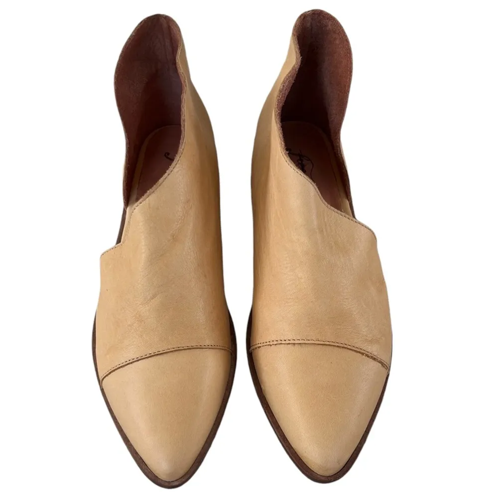 Like New Free People Leather Royale D’Orsay Pointed Toe Booties Sz 7 Retail $198 - Image 6