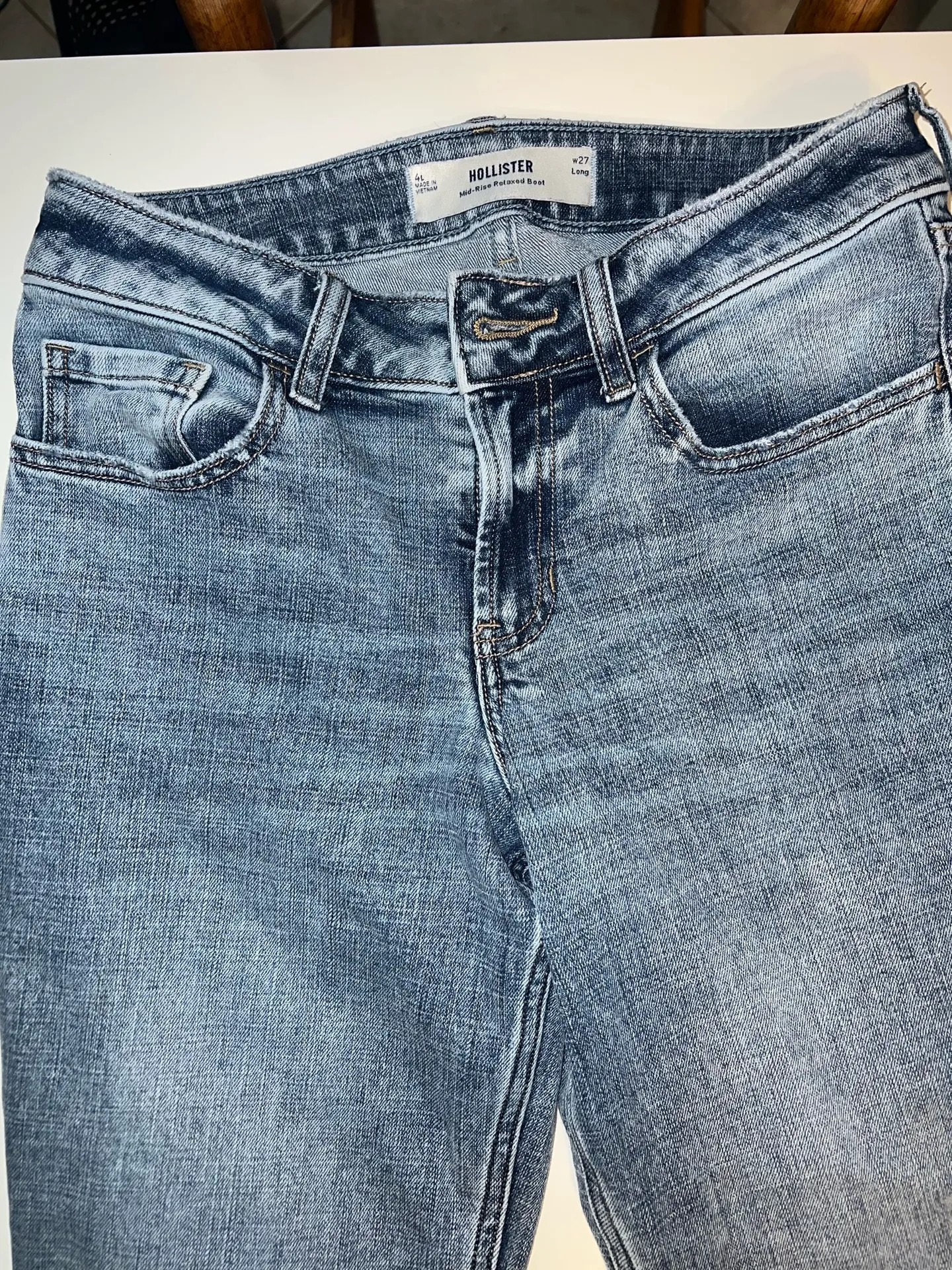 Hollister Mid rise relaxed boot jean - Image 2