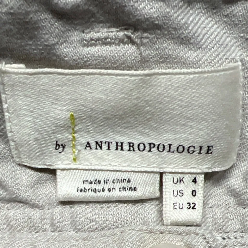 By Anthropologie Johanna Marie Linen Blend Joggers Cream Size 0 Boho EUC - Image 8