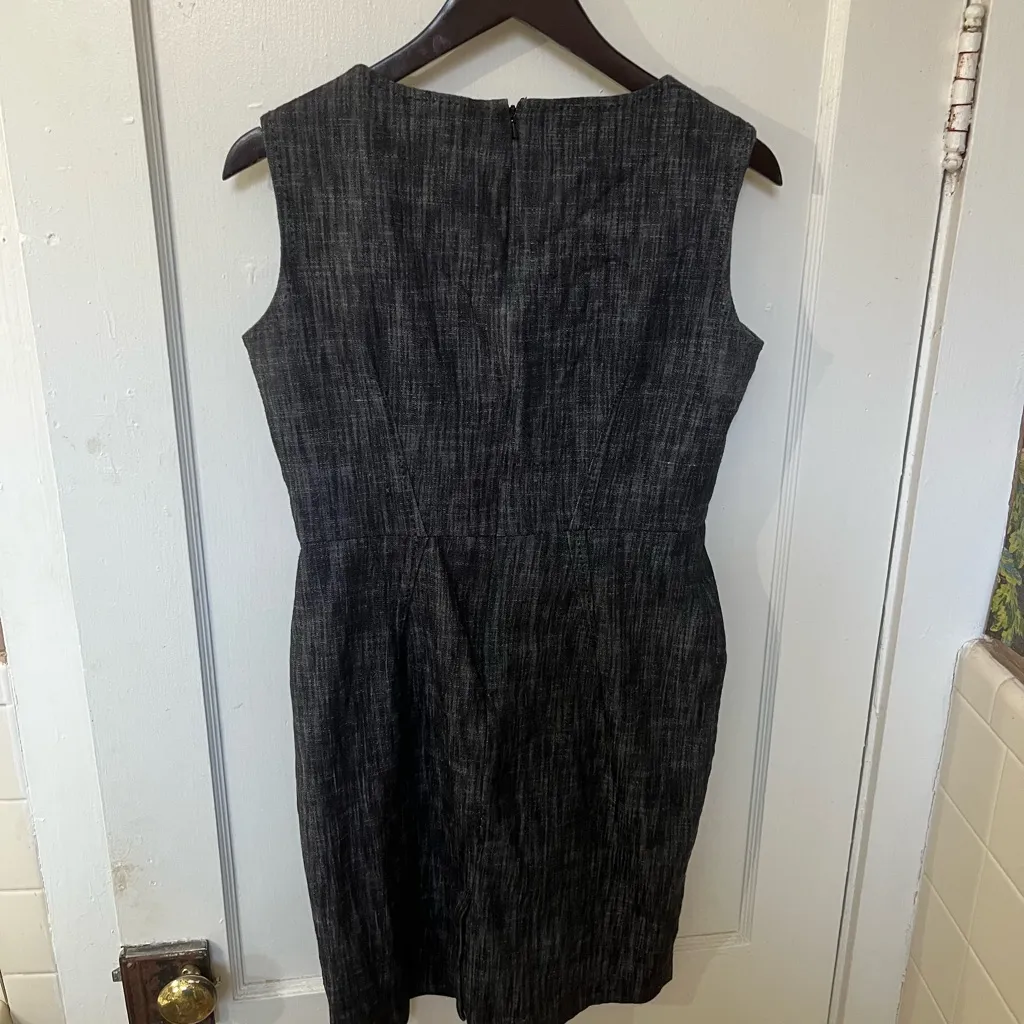 Evan Picone Charcoal Sleeveless Midi Dress - Image 5