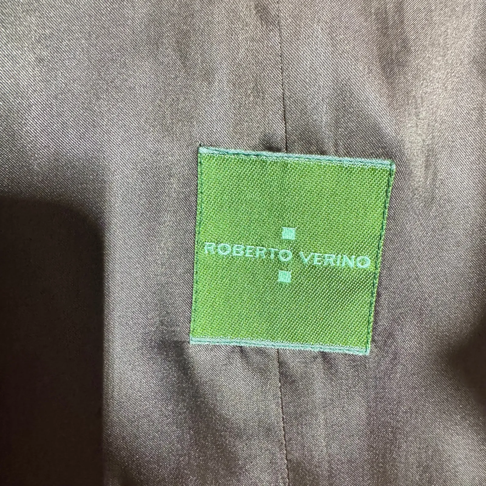 Roberto Verino Peacoat Women 12 Chocolate Brown Alpaca Wool Minimal Quite Luxury - Image 5