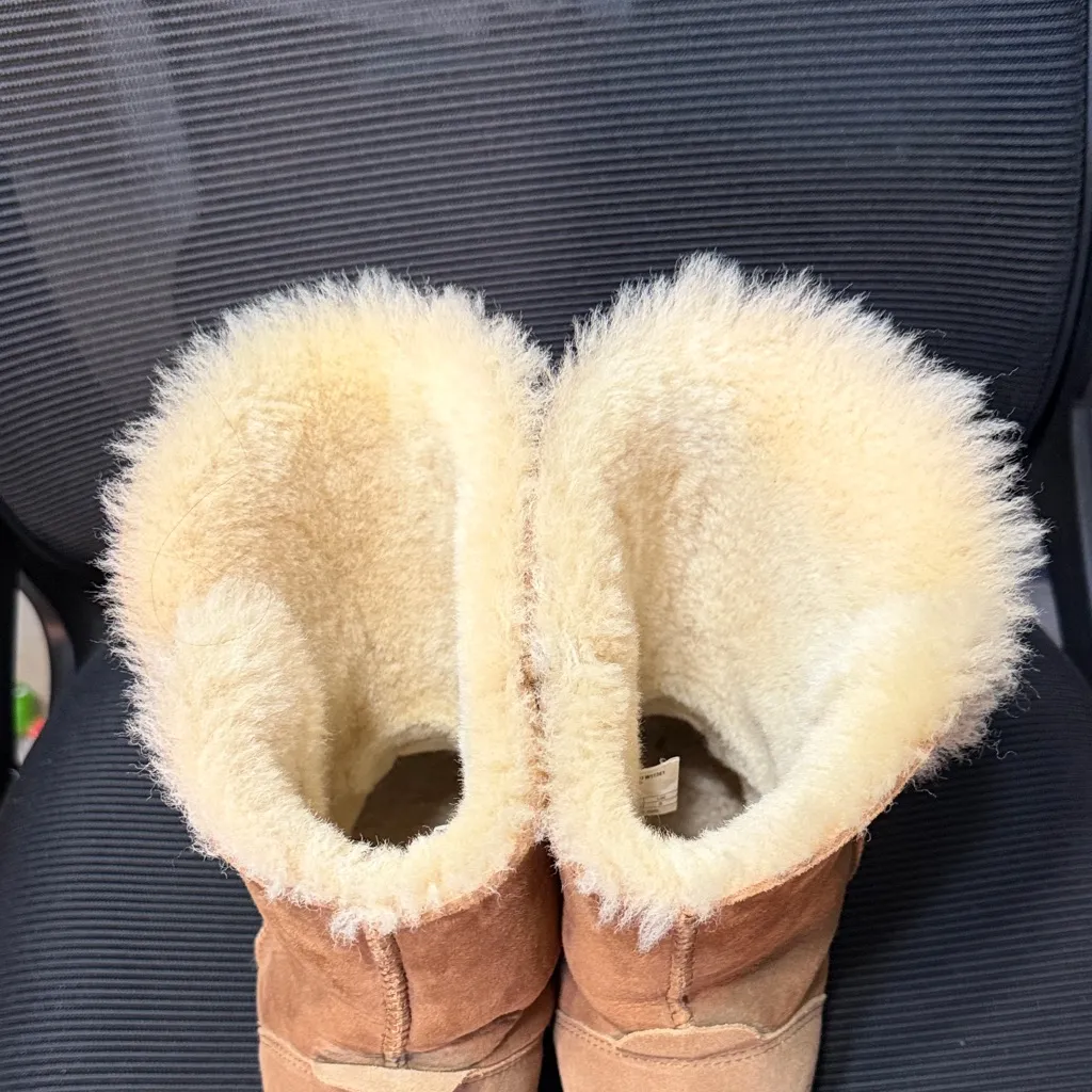 Emu Brown Shearling Winter Boots Tan Size 10 - Image 3
