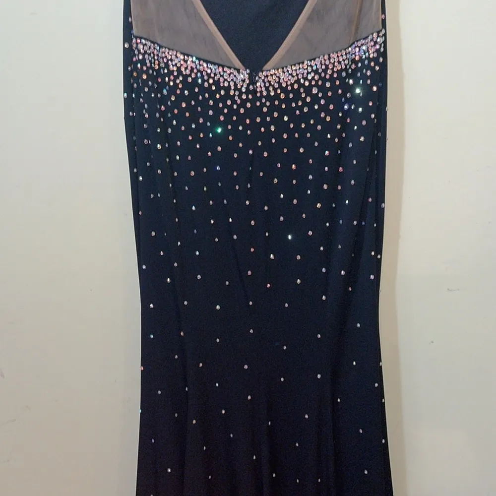 Jovani Womens  Cocktail Dress Black Open Back - Image 10