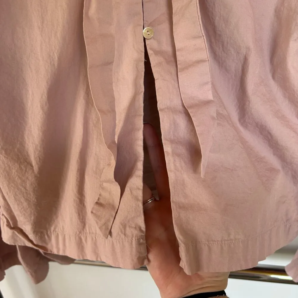 Free People Pink So Obviously Yours Bell Sleeve Coquette Bow Ballet Top XS - Image 8