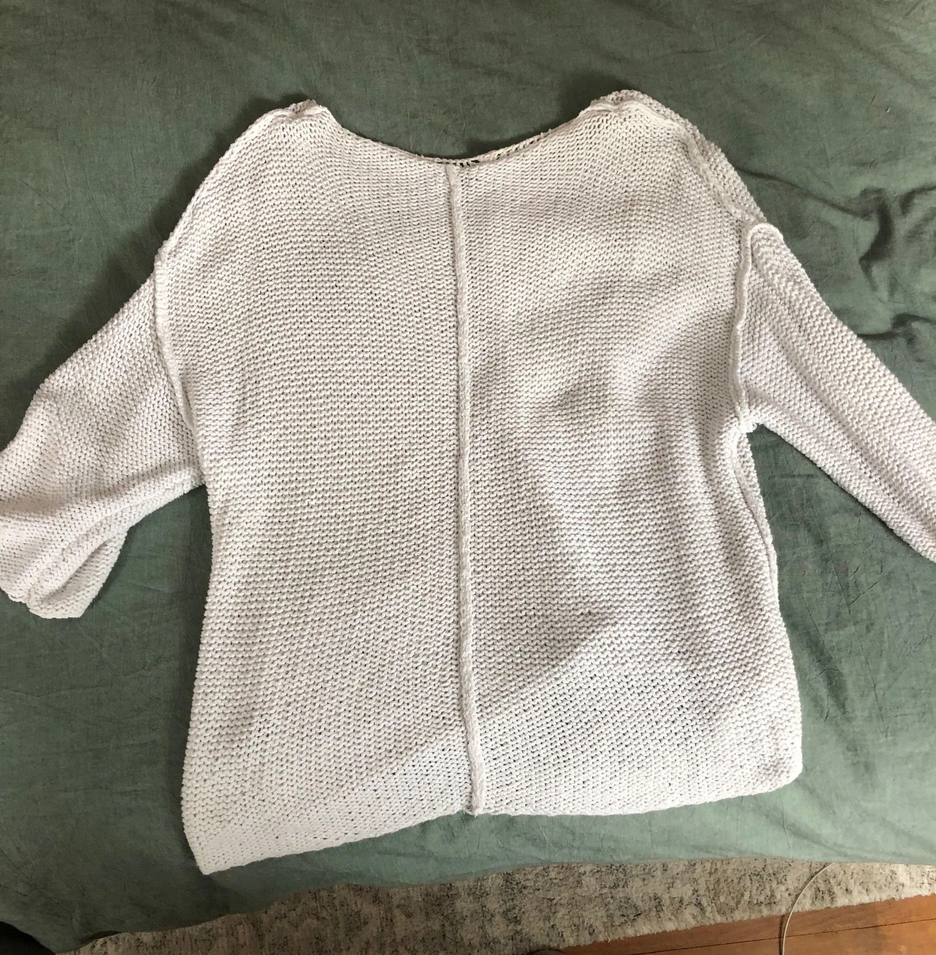 Aerie White Nit Sweater  - Image 2