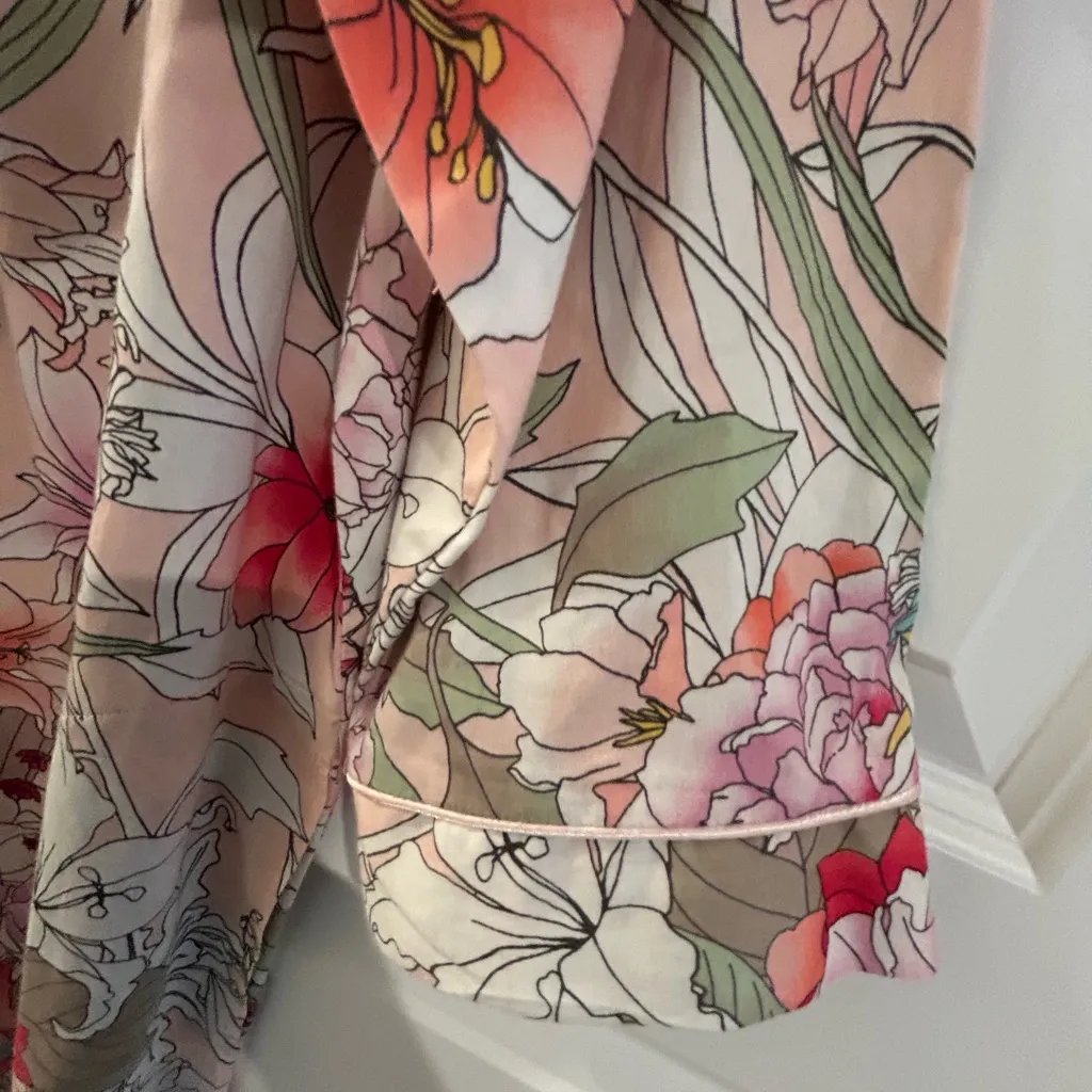 Miss Elaine Floral Robe Pink Size M Size M - Image 9