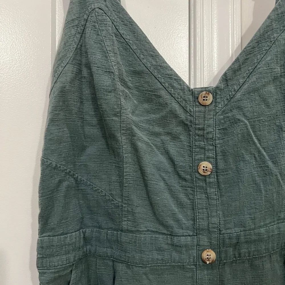 Greylin  Green Button Jumpsuit Size XL - Image 4