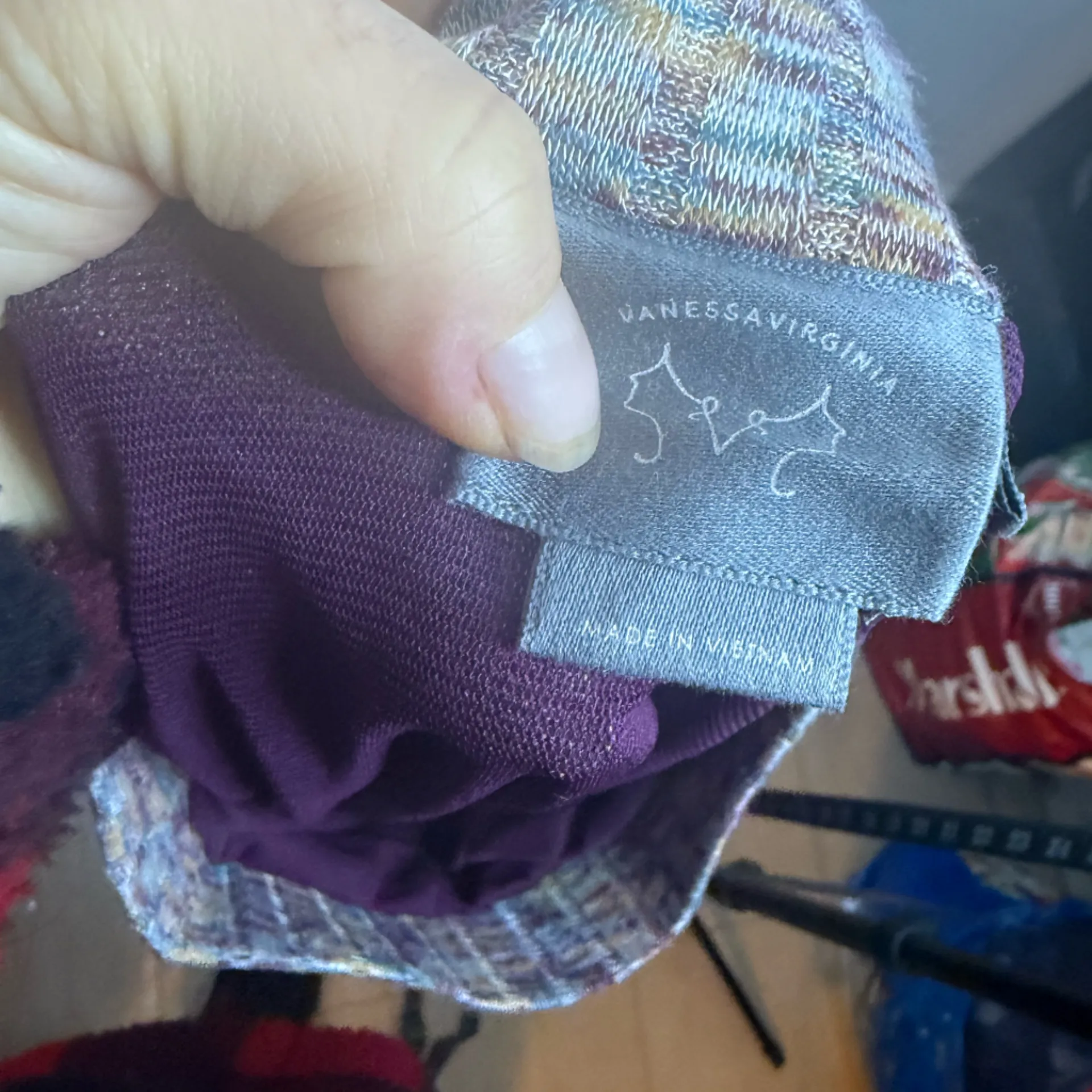 Anthropologie Vanessa Virginia Multicolor Knit Asymmetrical Kearney Skirt Pink Size XS - Image 6