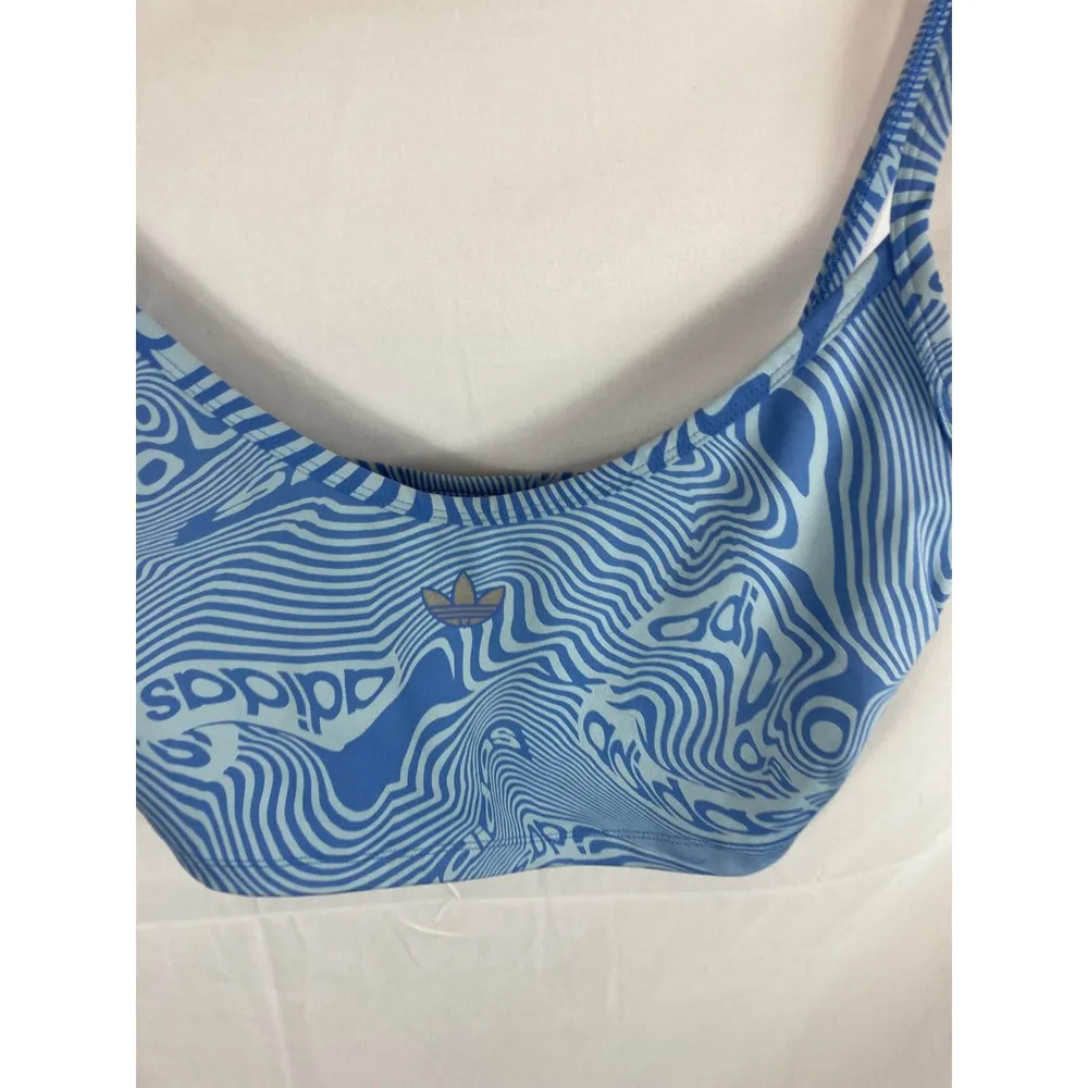 Adidas Aop Bra Top Blue Size Medium - Image 3