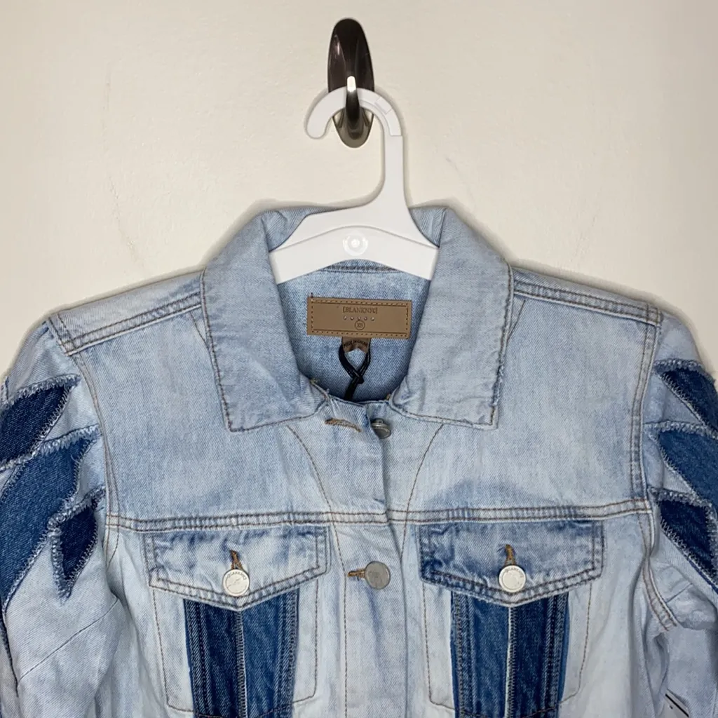 BLANK NYC Multi-Colored Ikat Jean Jacket size XS - Image 5