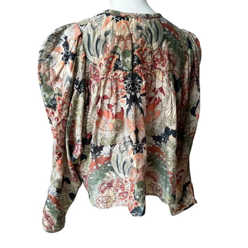 Chufy Cotton/Silk Puff Sleeve V - Image 8