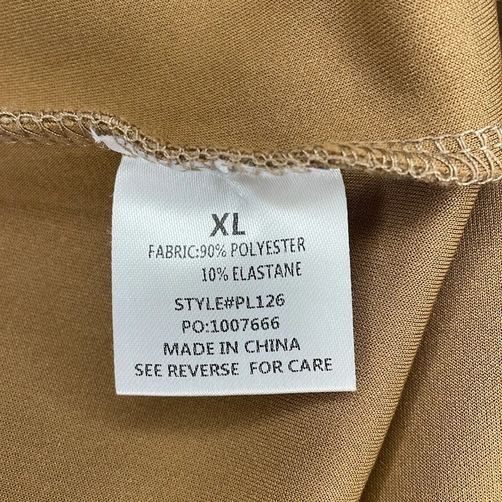 Pink Lily Beautiful Sound Mocha A-Line Suede Skirt Women's Size XL - Image 6