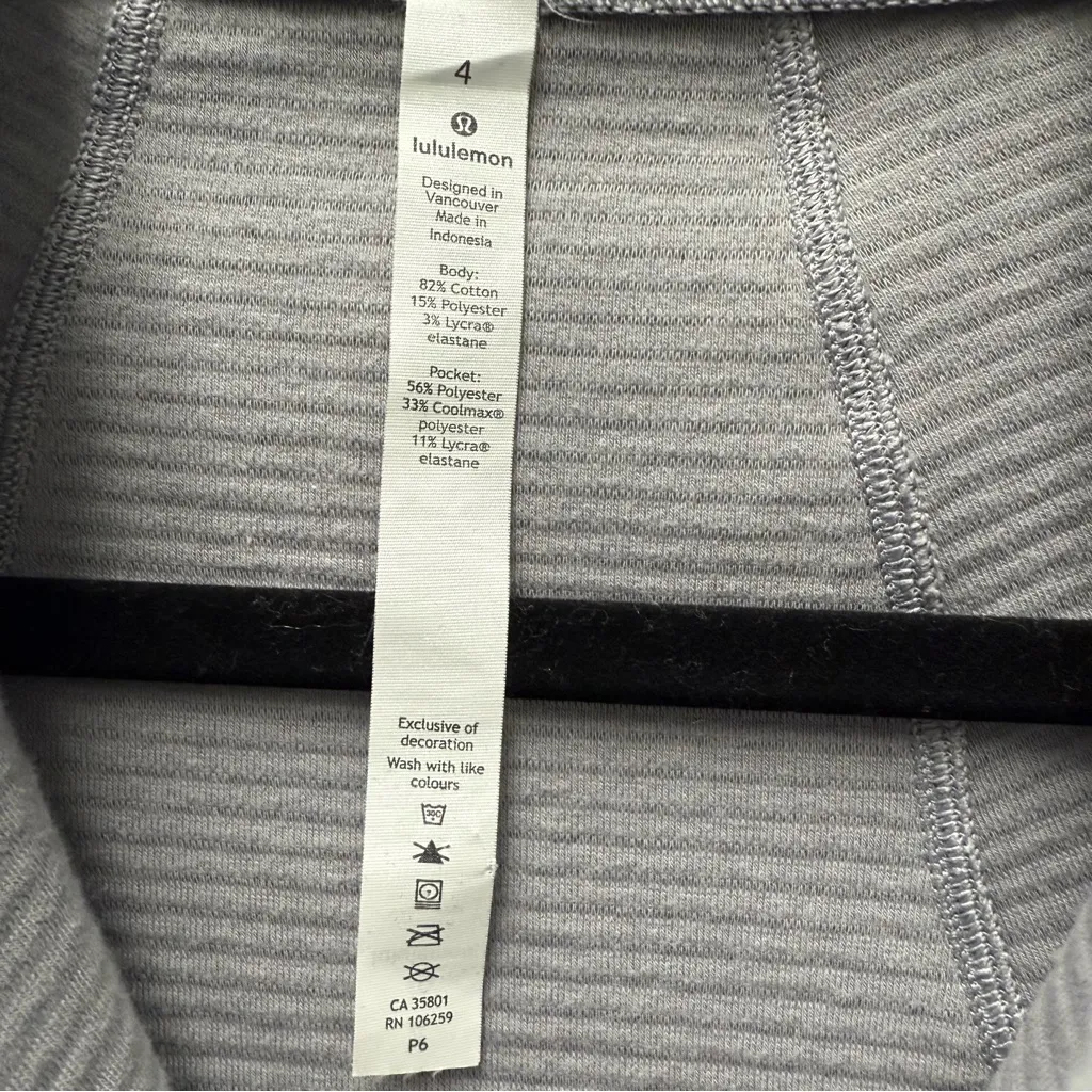 Lululemon Easy Going Jacket Heathered Silverscreen Grey | Size 4 - Image 7