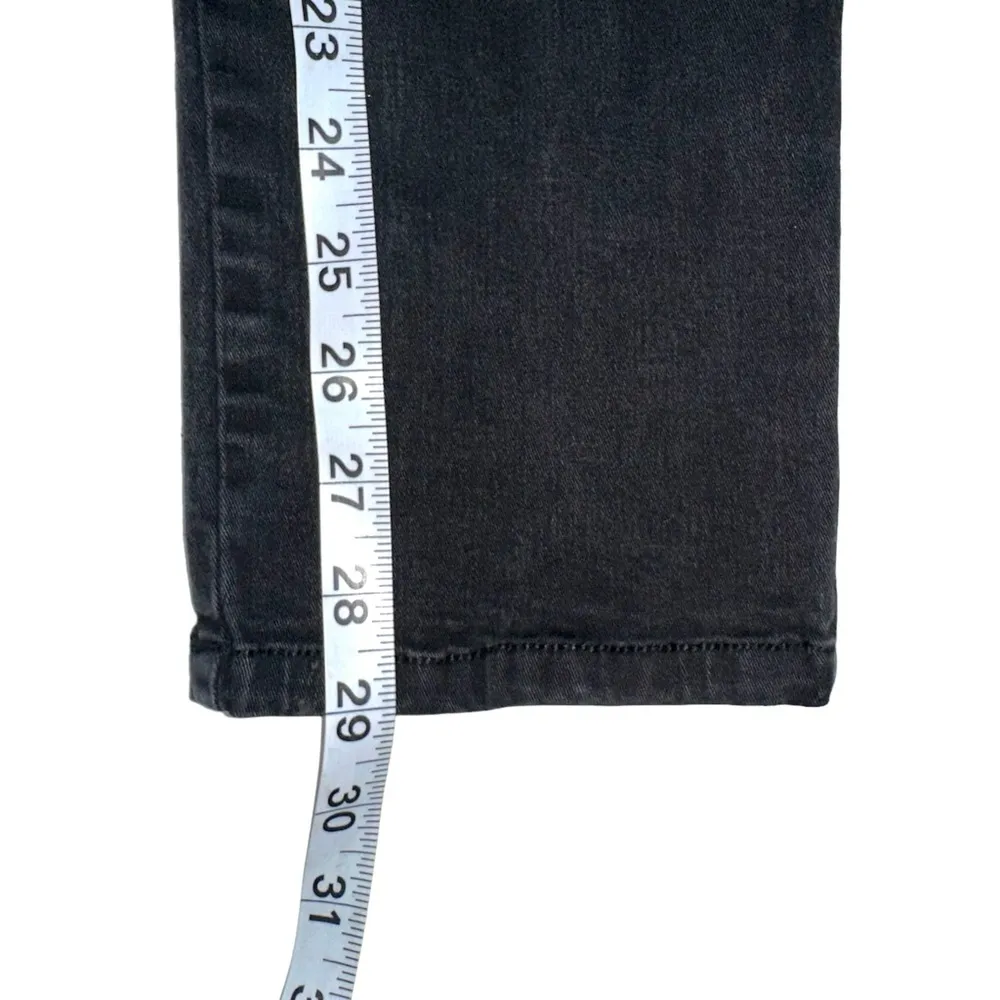 Tripp NYC Curved Black Acid Wash T-Back Jeans 14S - Image 9