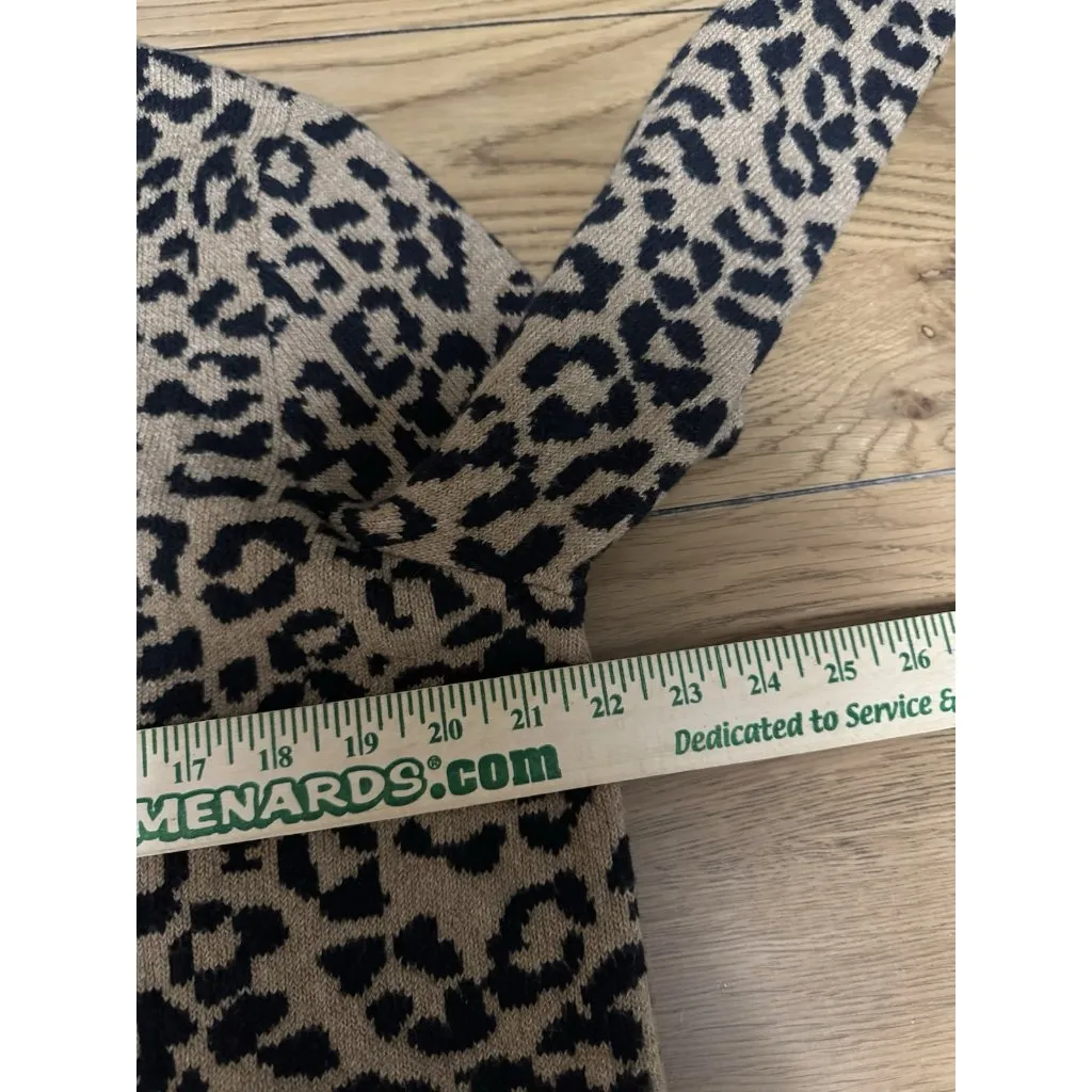 OLD NAVY Soft Cropped Cheetah Print Button Up Cardigan Sweater Fall Size XL City - Image 5