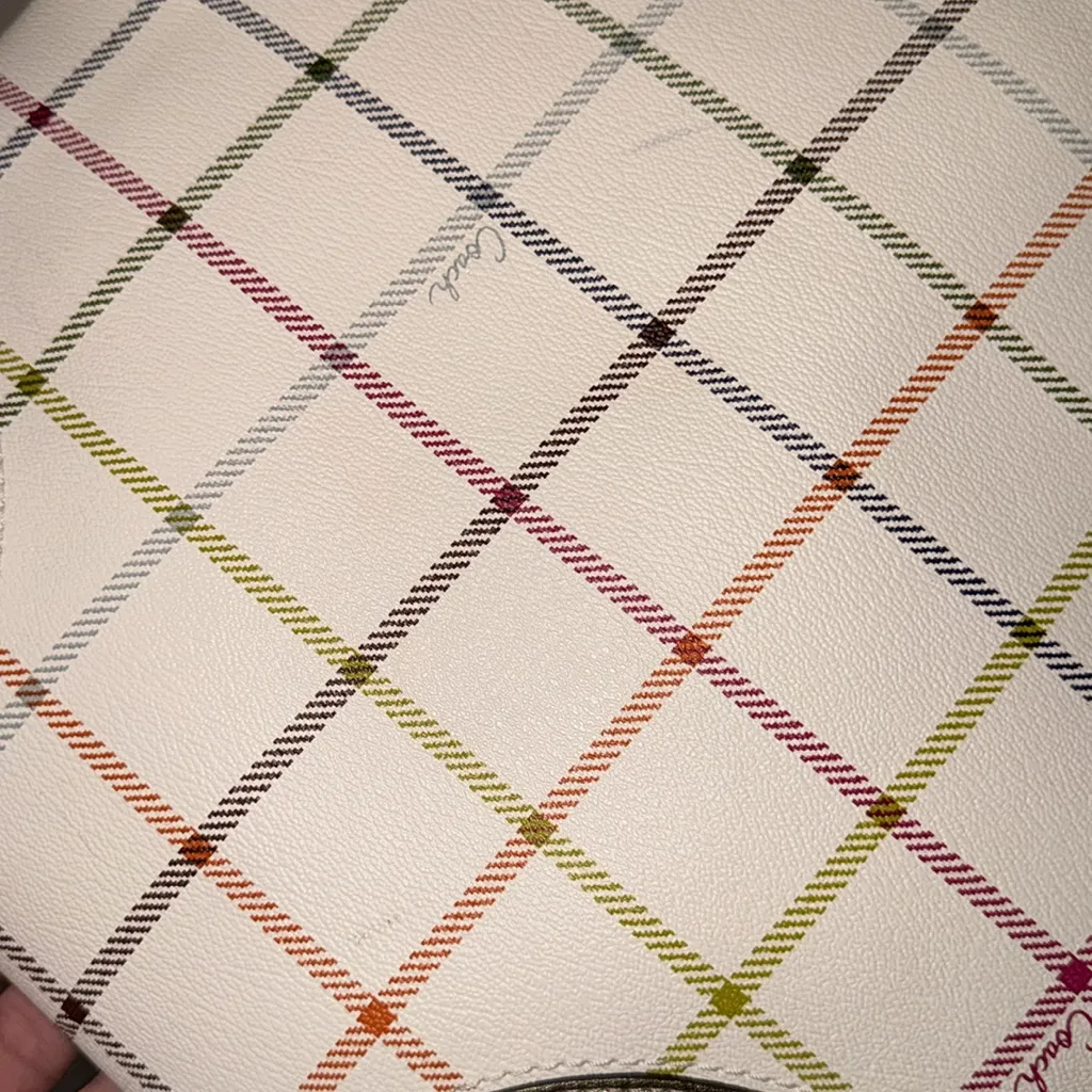 COACH Peyton purse Tattersall File Crossbody - Image 5