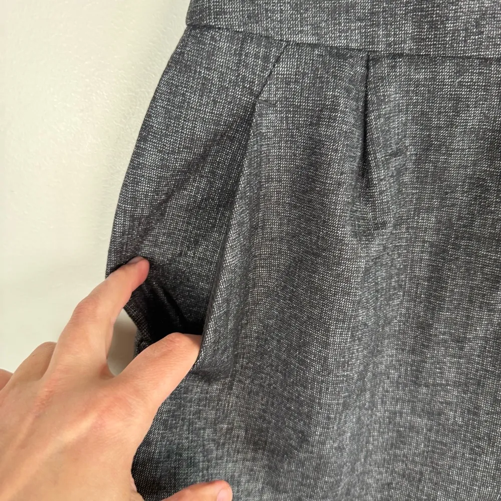 Theory Gray Wool Blend High Waist Mini Skirt - Image 6