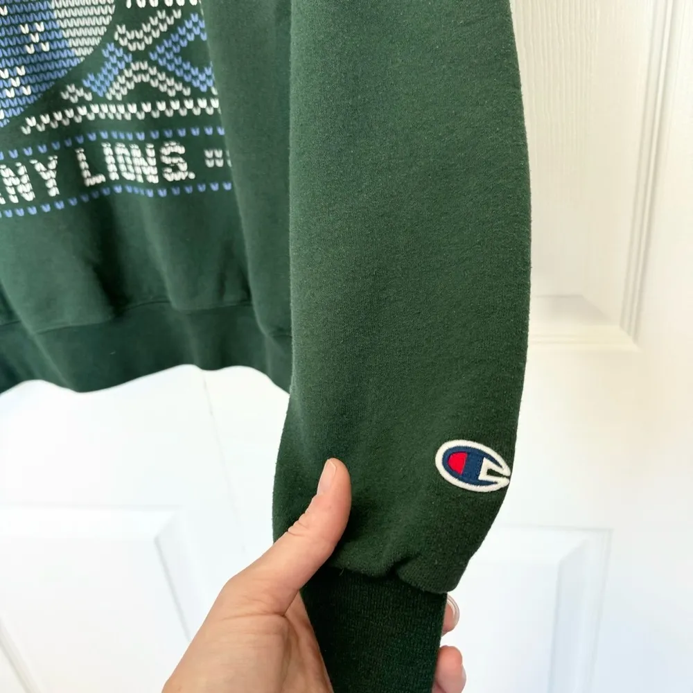 PENN STATE Champion Eco Fleece Ugly Christmas sweater Crewneck sweatshirt SMALL - Image 2