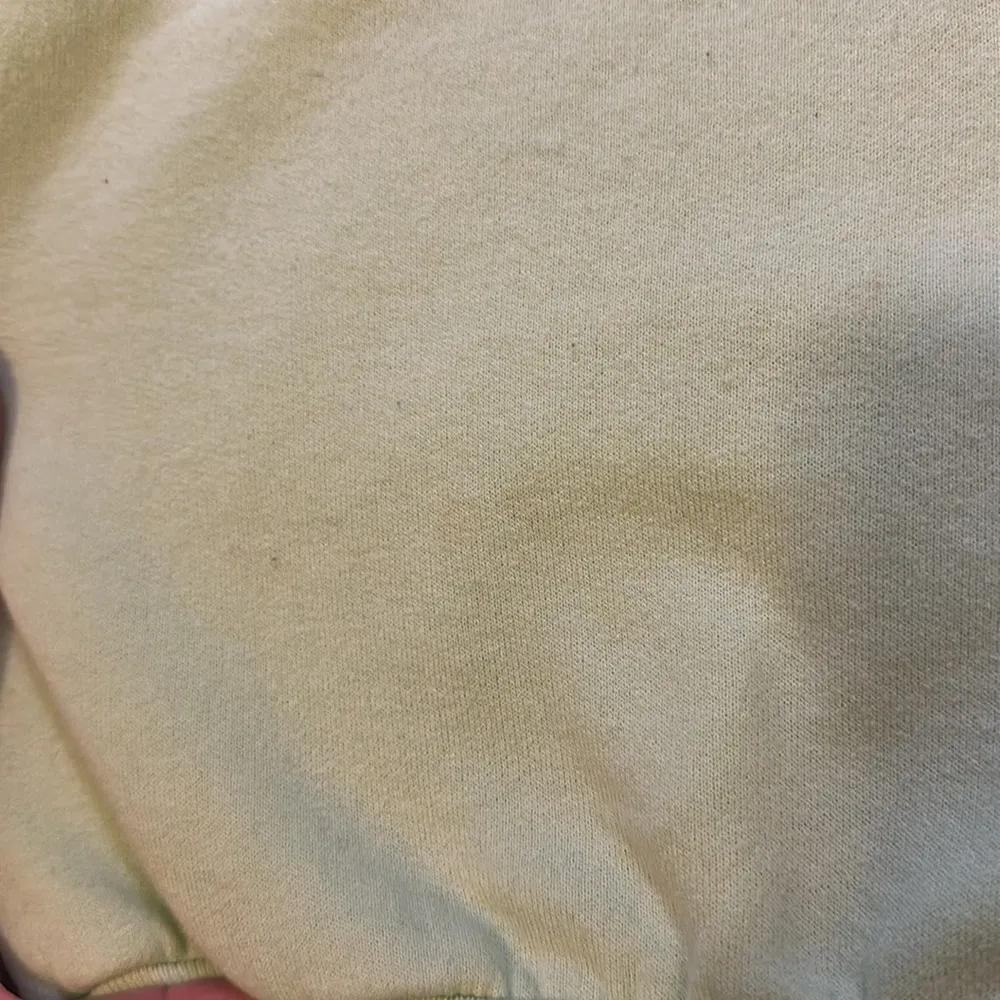 Vintage Top Stitch Floral Heart Light Green Crewneck Sweatshirt Size XL - Image 6