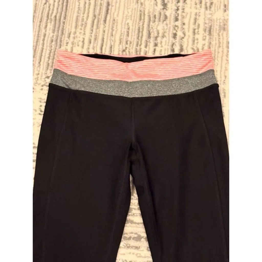 NEW RBX Reebok women's small black/pink/gray capri roused leggings - Image 3
