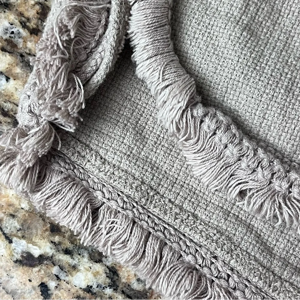 Banjara Crochet Shorts Fringe Lace Beige Granola Girl Hippie Boho Beach Coast L Size L - Image 5