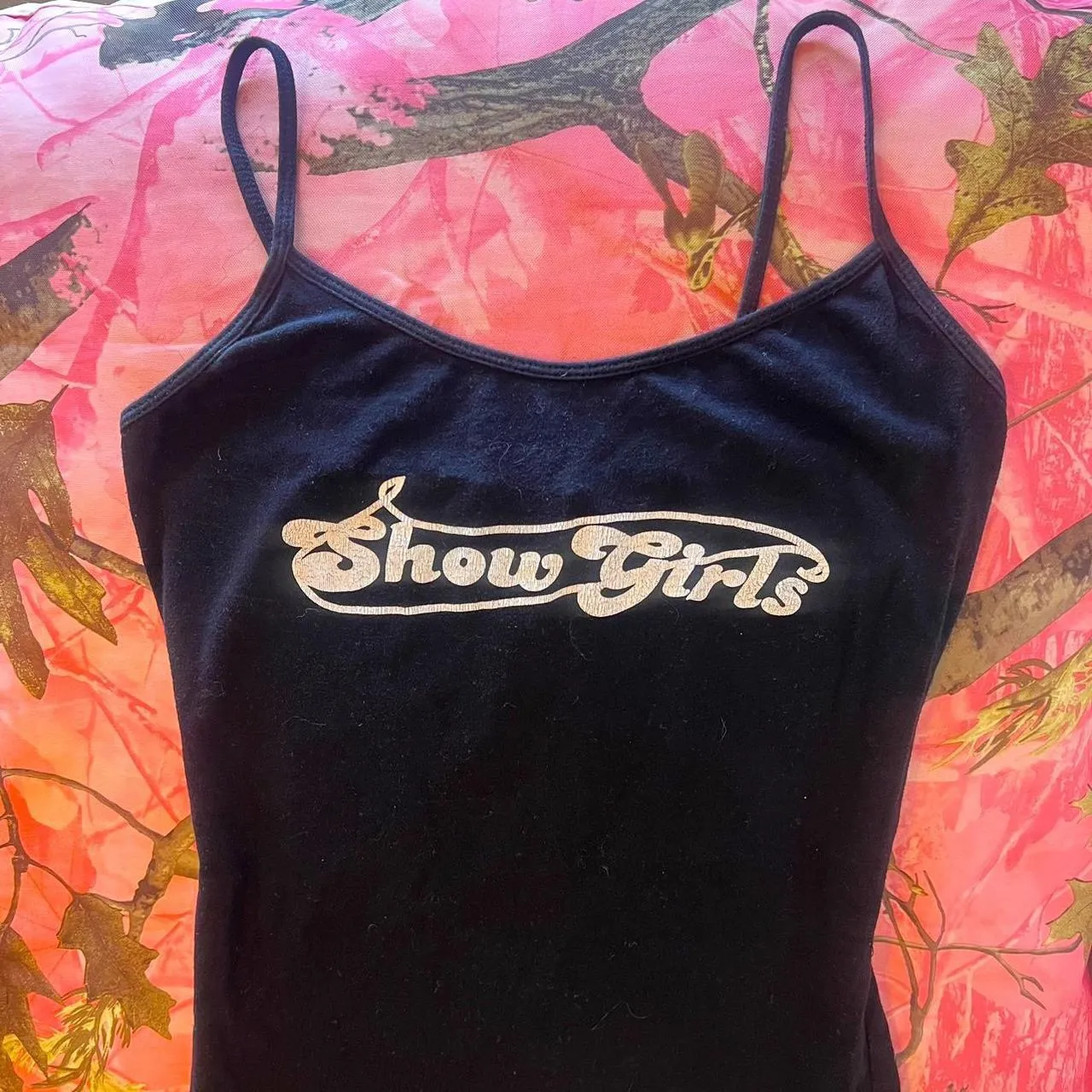 y2k showgirls black & white print cami tank top  - Image 3