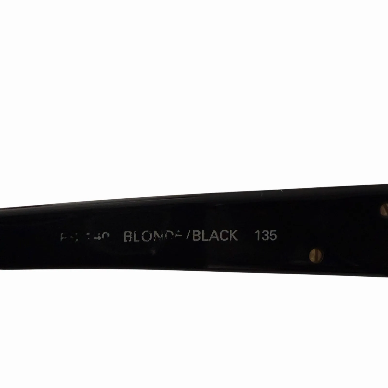 Vintage Y2K Fendi Oval Sunglasses Blonde Black FF Logo Made in Italy Old Money - Image 8