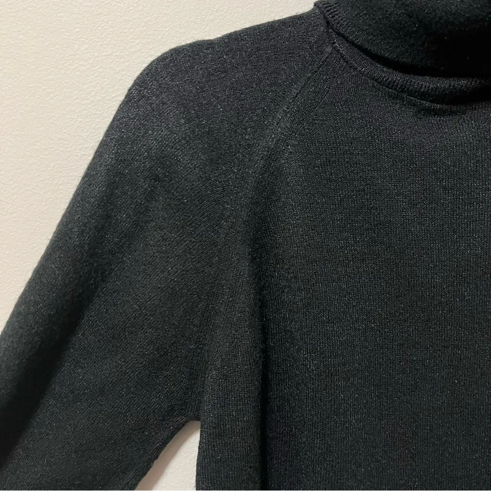 Designers Originals Turtleneck Knit Sweater Black Vintage Size S - Image 5