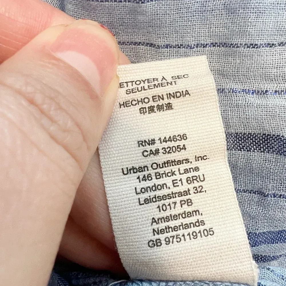 SAYLOR Jameela Midi Dress in Indigo‎ size Large Tiered - Image 9