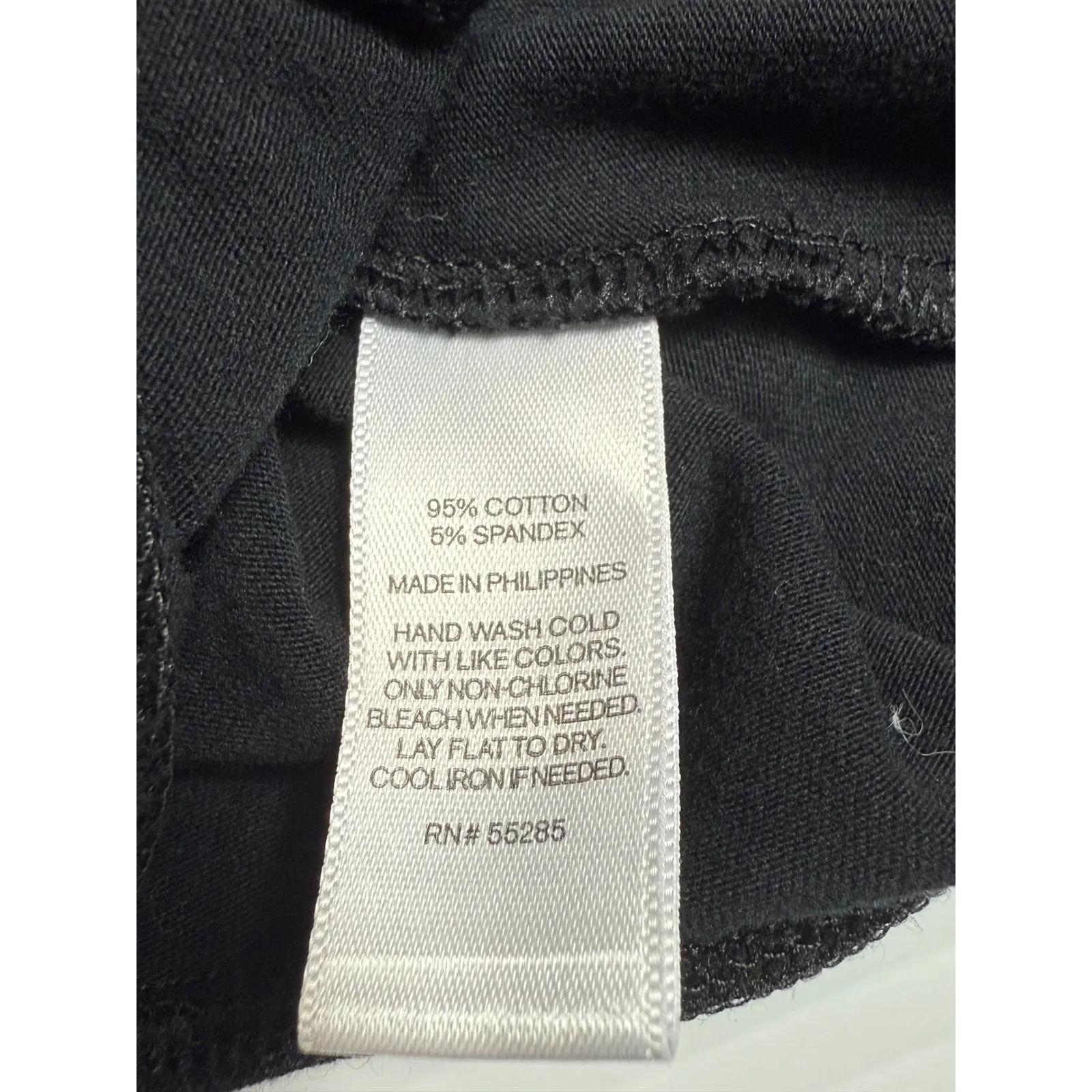 Express One Eleven Bodysuit Top Women's‎ Small Black Ribbed V - Image 7