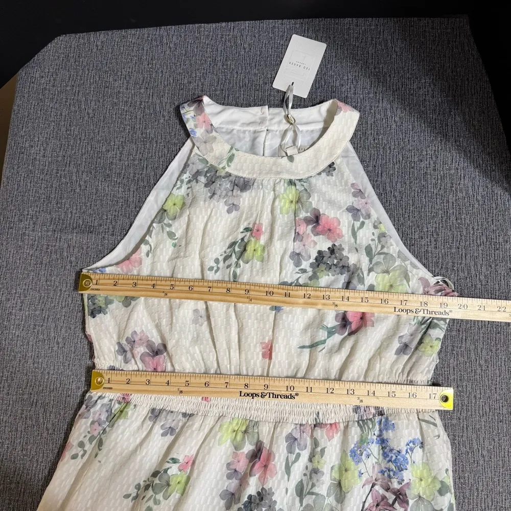 Ted Baker Pergola Tiered Halter Neck Midi Dress Size undefined - Image 14