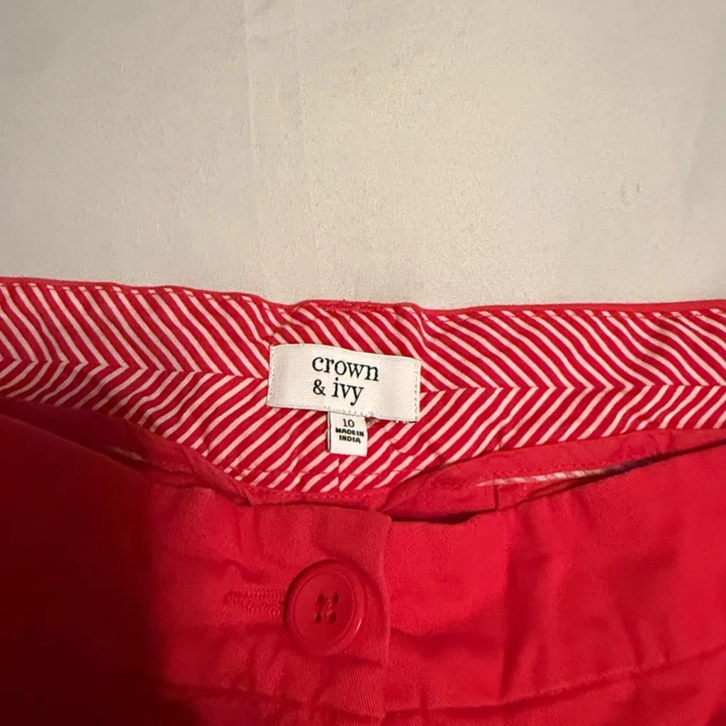 Crown & Ivy Vibrant Red Women's Shorts - Image 2