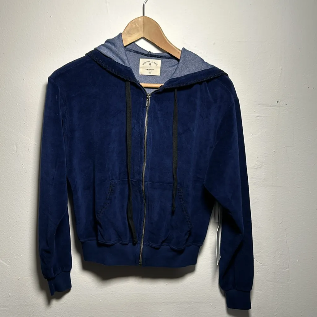 Electric & Rose Velour Sweatsuit Blue XS - Image 2