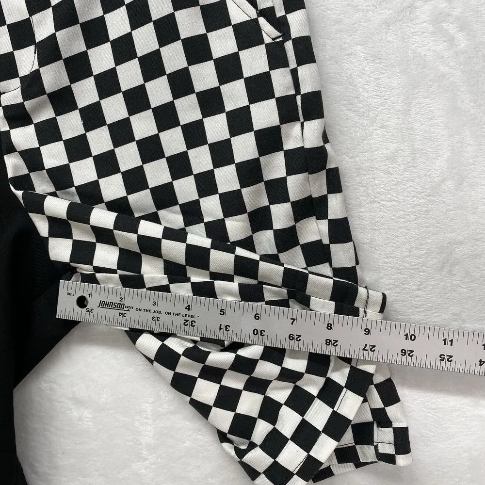 Hot Topic Checkered Split black‎ Bermuda Women's Shorts Sz Small - Image 5