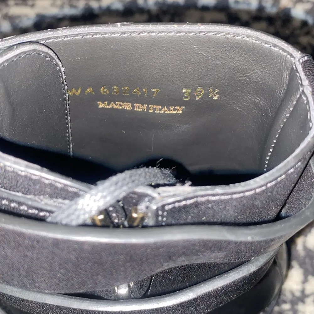 Army 20 Buckle Boot in Kangaroo Embossed Leather - Image 7