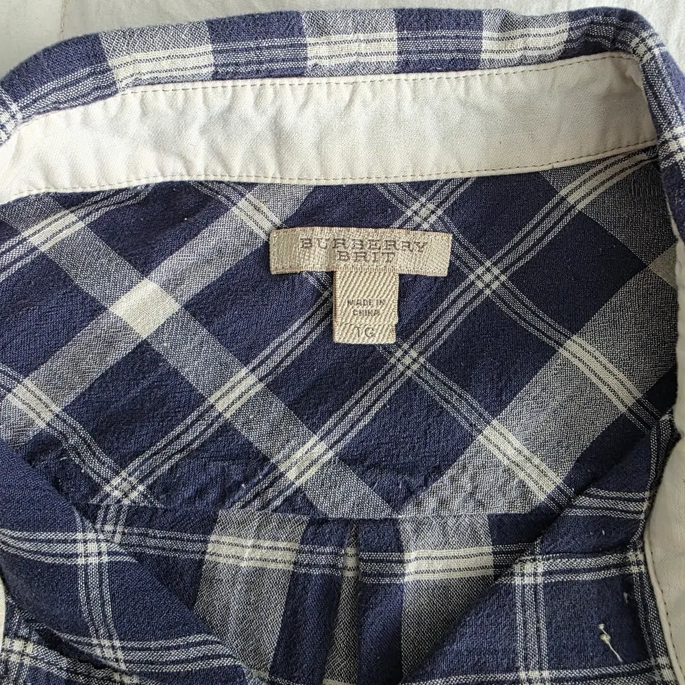 Burberry Brit Check Print Top XL - Image 3