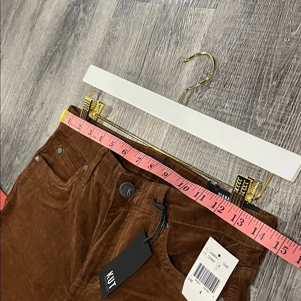 Kut From The Kloth Diana Skinny Corduroy Pants – Brown/Cognac | NWT | Size 4 - Image 8