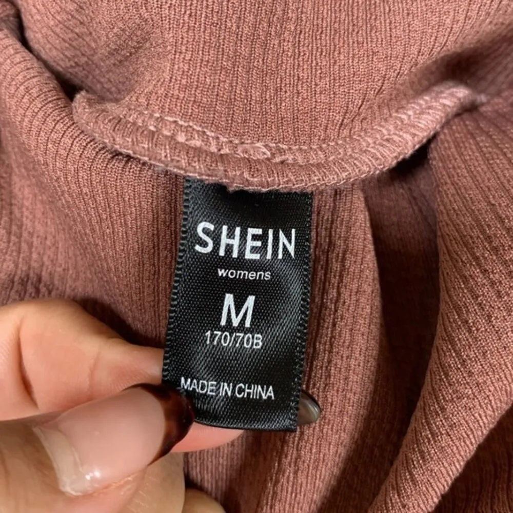 Shein Blush Pink Work Out Leggings Size Medium EUC # 4535 - Image 4