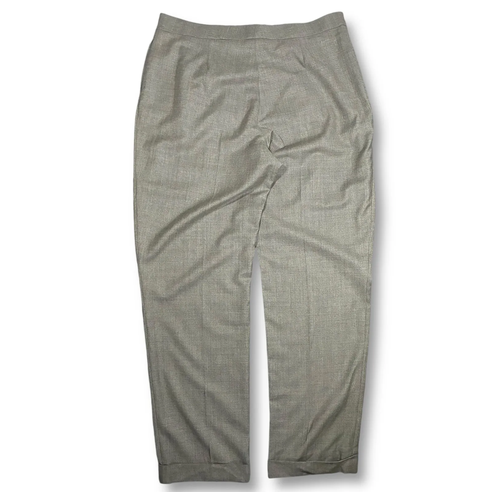 EUC Ralph Lauren Purple Label Jaena Pleated Flannel Pants Trousers Women's 18 - Image 3