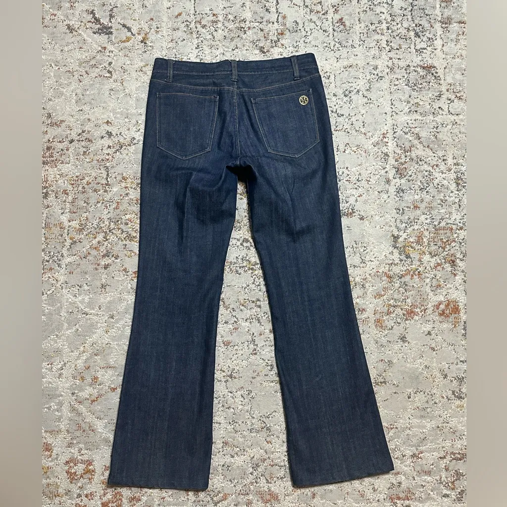 TORY BURCH Classic bootcut jeans size 27 dark wash - Image 2