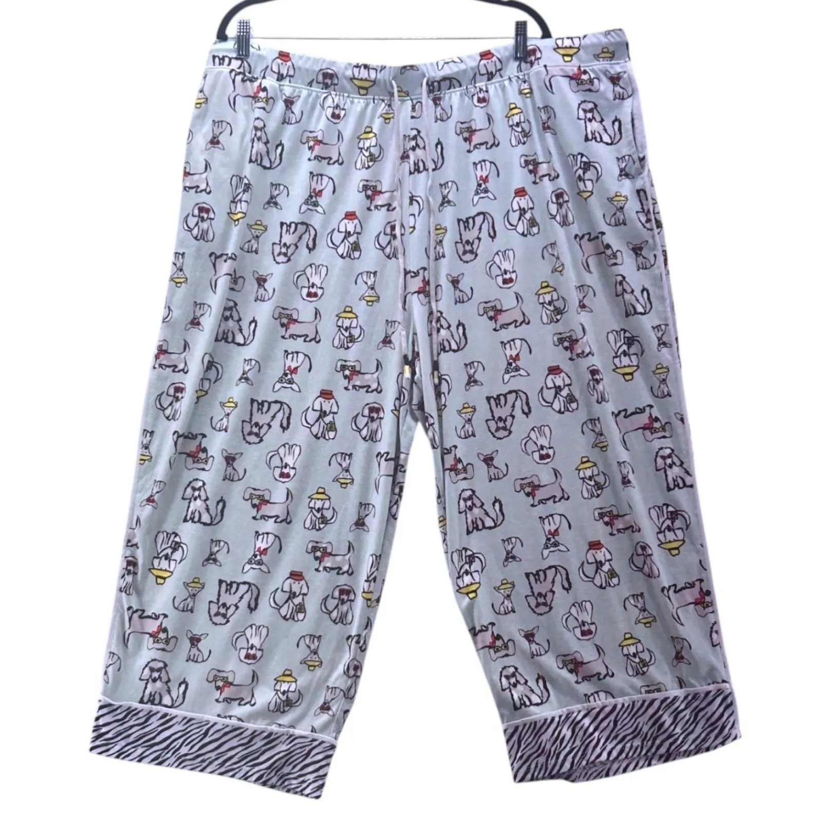 Cuddl Duds Dog Print Pajama Set Gray 3X - Image 6